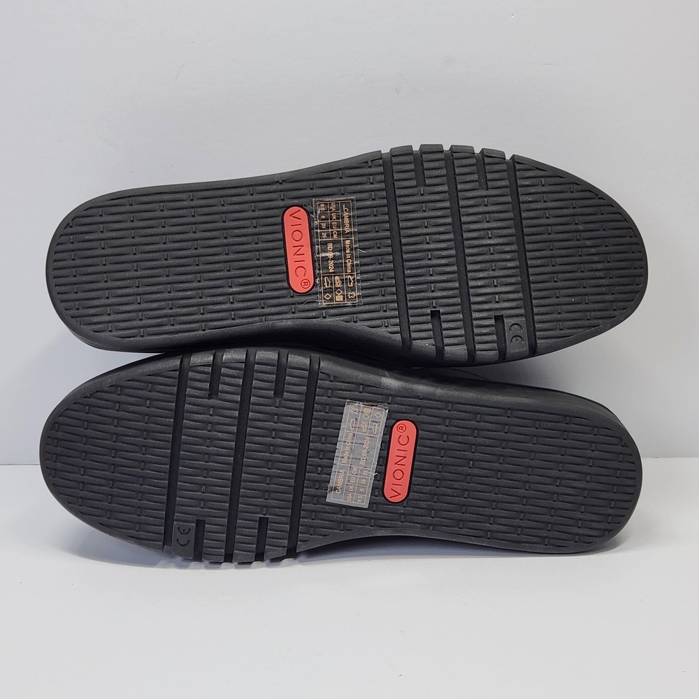 Vionic Cambria Shoes Womens Size 8.5 Black Leather Comfort Slip On Casual - Picture 9 of 14